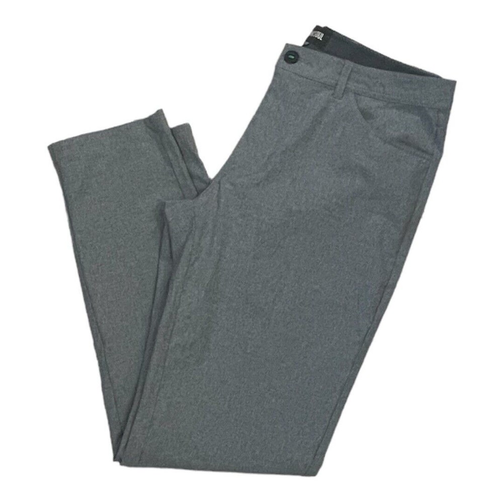 Linksoul golf pants 33x30 Gray Lightweight Stretch Slim straight leg Mens 33R